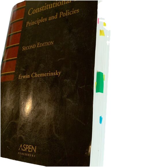 Constitutional Law Principles And Policies Book Second Edition 2002 SC Chemerins - Picture 2 of 5